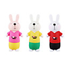 Cute Rabbit Shaped Coin Bank(Color Assorted/3-Pack)