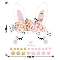 Cute Rabbit Wall Sticker Wall Sticker Pvc Decorative Wall Sticker Home Decoration Wall Decal Wall Decoration 1pc