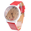 Cute Rabbit Watch With Red Watchband A139
