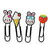 Cute Rabibits Faces Shaped Bookmark