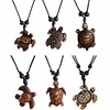 cute sea turtles tortoises pendant necklaces for women men (8 pcs) m002
