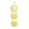 Cute Smile-Face Shaped Photo Frame-Yellow(Hold 3 Photos)
