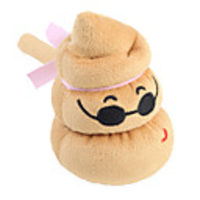 Cute Smiling Poo Poo Toy Hammer with Glasses