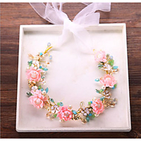 Cute Sweet Fabric Headpiece with Flower / Ruffle 1 PC Wedding / Birthday Headpiece miniinthebox