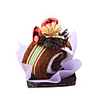 Cute Swiss Roll Roll-Up Cotton Towel with 2 Christmas Bell
