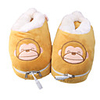 Cute USB Heating Slippers - Khaki( Monkey)
