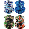 Cycling Face Mask Cover Neck Gaiter Neck Tube Bandana Mask Bandana Sports Scarf Face Mask Sun Protection Bike / Cycling Light Blue Camouflage Blue Pink for Unisex Adults
