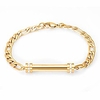 cylinder cremation bracelet for ashes urn jewelry stainless steel memorial bracelet keepsake urn bangle ashes holder (gold)