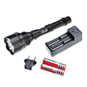 D29 5-Mode Cree XM-L T6 LED Flashlight Set (10W,  1000LM,  2x18650)