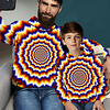Dad and Son Hoodie Optical Illusion Sports Outdoor Print Rainbow Long Sleeve 3D Print Active Matching Outfits / Winter / Spring / Casual miniinthebox