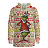 Daddy and Me Active Santa Claus Striped Graphic 3D Print Print Long Sleeve Regular Hoodie Sweatshirt Blushing Pink