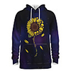 Daddy and Me Active Sun Flower Galaxy Graphic 3D Print Print Long Sleeve Regular Hoodie Sweatshirt Purple