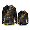 Daddy and Me Active Tiger Graphic 3D Print Animal Print Long Sleeve Regular Hoodie Sweatshirt Gold