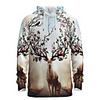 Daddy and Me Basic 3D Print Animal Print Long Sleeve Regular Hoodie Sweatshirt Khaki