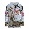 Daddy and Me Basic Snowman 3D Print Animal Print Long Sleeve Regular Hoodie Sweatshirt Beige