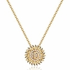 dainty sunflower necklace sunflower gifts,  cz initial d sunflower necklace for women letter necklaces for teen girls jewelry sunflower gifts for women 14k gold initial necklaces sunflower jewelry miniinthebox