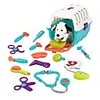 dalmatian vet kit - interactive vet clinic and cage pretend play for kids (15 pieces)