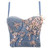 Dance Costumes Bra Lace Beading Women