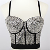 Dance Costumes Bra Paillette Women