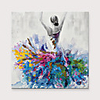 Dancing Girl Canvas Abstract Portrait Impressionism Contemporary Abstract Oil painting On Canvas Rolled Without Frame