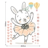 Dancing Rabbit Wall Sticker Wall Sticker Pvc Decorative Wall Sticker Home Decoration Wall Decal Wall Decoration 1pc