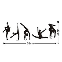 Dancing Woman Wall Sticker Pvc Decorative Wall Sticker Home Decoration Wall Decal Wall Decoration 1pc