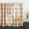 Dandelion On Wooden Board Digital Printing Shower Curtain Shower Curtains Hooks Modern Polyester New Design