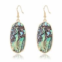 dangle earrings for women mottled resin acrylic earrings rhombus drop hook earring for girls (multicolor)