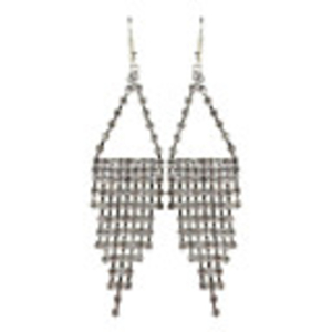 Dangly Rhinestone Fully-Jewelled Earring