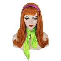 Daphne Wig Mersi Womens Orange Wigs for Daphne Cosplay Costume Long Ginger Wig Copper Hair Wigs for Party Cosplay Halloween Only Wig miniinthebox