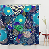 Dark Big Leaves Digital Printing Shower Curtain Shower Curtains Hooks Modern Polyester New Design
