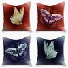 Dark Butterfly Double Side Cushion Cover 4PC Soft Decorative Square Throw Pillow Cover Cushion Case Pillowcase for Bedroom Livingroom Superior Quality Machine Washable Indoor Cushion for Sofa Couch Bed Chair miniinthebox