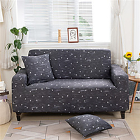 Dark Grey Print Dustproof All-powerful Slipcovers Stretch Sofa Cover Super Soft Fabric Couch Cover with One Free Boster Case(Chair/Love Seat/3 Seats/4 Seats) miniinthebox