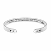 daughter mother bracelets wide cuff bangle message engraved for her (whenever you feel overwhelmed. remember whose niece you are)