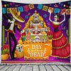 Day of Dead Mexico Holiday Party Wall Tapestry Art Decor Blanket Curtain Picnic Tablecloth Hanging Home Bedroom Living Room Dorm Decoration commemoration day Polyester