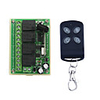DC12V 4CH Learning code Remote Control Switch / 4 button remote / LED/doors Power ON/OFF control 433mhz