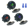 DC12V Quick Charge 3.0 Car Charger Single USB Port with Voltmeter Digital Display for Car Boat Motorcycle Truck and More