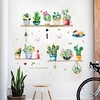 Decorative Cactus Potted Plants Landscape Floral Botanical Wall Stickers Home Decoration Wall Decal Wall Decoration 7050cm For Living Room Bedroom Kitchen miniinthebox