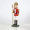 Decorative Objects European and American Painted Wooden Walnut Soldier Ornaments