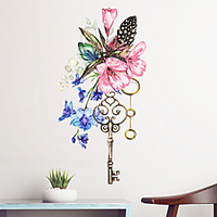 Decorative Wall Stickers - Plane Wall Stickers Floral / Botanical Living Room / Bedroom / Bathroom / Re-Positionable