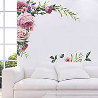 Decorative Wall Stickers - Plane Wall Stickers Landscape / Floral / Botanical Living Room / Bedroom / Kitchen / Re-Positionable miniinthebox