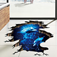Decorative Wall Stickers / Floor Stickers - 3D Wall Stickers Landscape / 3D Living Room / Bedroom / Bathroom