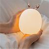 Deer Rabbit LED Night Light Silicone Animal Cartoon Dimmable Lamp USB Rechargeable For Children Kids Baby Gift Bedside Bedroom