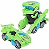 deform dinosaur toys for boys girls,  2 in 1 dinosaur toy cars for kids,  transforming dinosaur led car with music,  automatic dino transformers toys,  boy toys dinosaurs toy car (green)