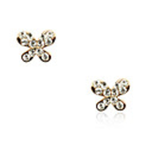 Delicate Butterfly Diamond Studded Ear Studs