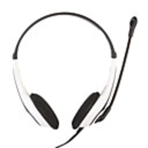Deluxe VoIP Headset Microphone (White)