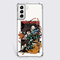 Demon Slayer: Kimetsu no Yaiba Cartoon Characters Phone Case For S22 S21 S20 Plus Ultra FE S10 S9 S8 S7 Plus Edge A32 A22 A12 A02 A21s Unique Design Protective Case Shockproof Dustproof Back Cover TPU miniinthebox