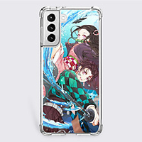 Demon Slayer: Kimetsu no Yaiba Cartoon Characters Phone Case For Samsung S21 S21 Plus S21 Ultra Unique Design Protective Case Shockproof Dustproof Back Cover TPU miniinthebox