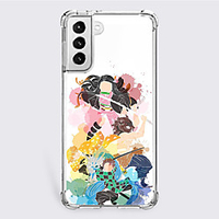 Demon Slayer: Kimetsu no Yaiba Cartoon Characters Phone Case For Samsung S21 S21 Plus S21 Ultra Unique Design Protective Case Shockproof Dustproof Back Cover TPU miniinthebox