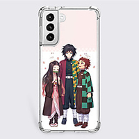 Demon Slayer: Kimetsu no Yaiba Cartoon Characters Phone Case For Samsung S21 S21 Plus S21 Ultra Unique Design Protective Case Shockproof Dustproof Back Cover TPU miniinthebox